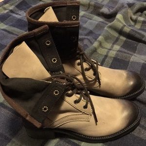 NIB Matisse Taupe Lace up Combat/Engineer Boots